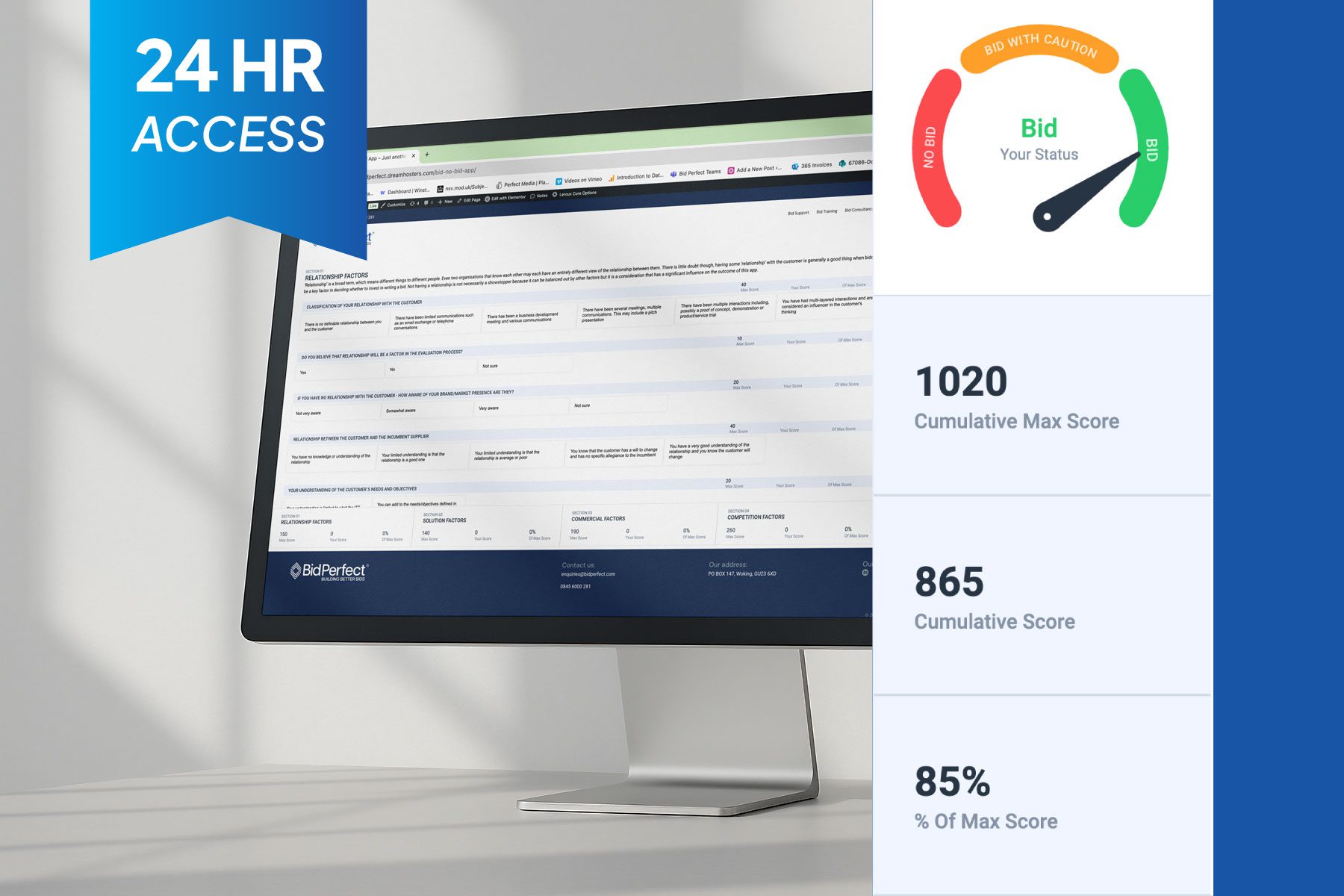 Bid/No Bid App – 24-Hour Access
