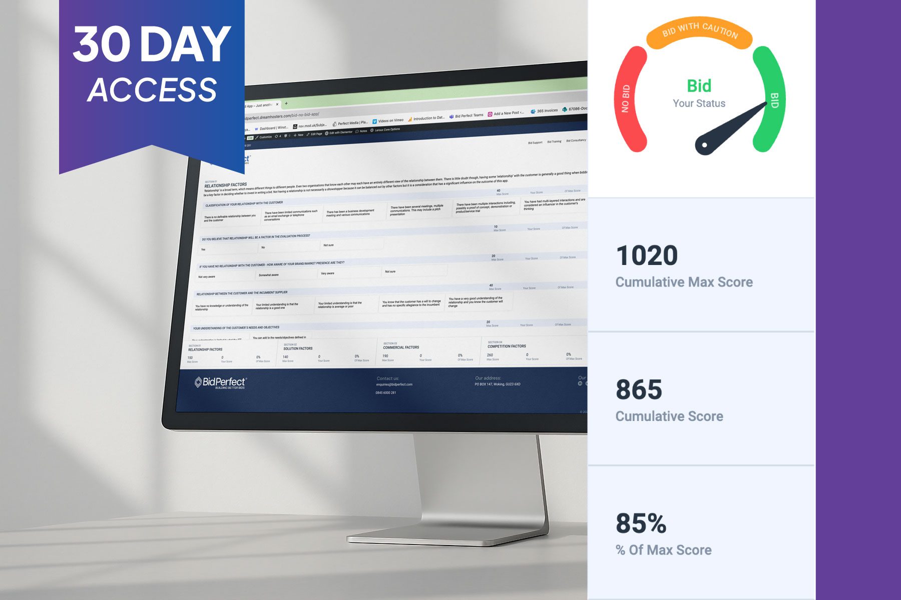 Bid/No Bid App – 30-Day Access
